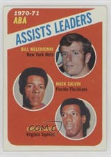 1971-72 Topps League Leaders Mack Calvin Charlie Scott Bill Melchionni HOF 0d6c