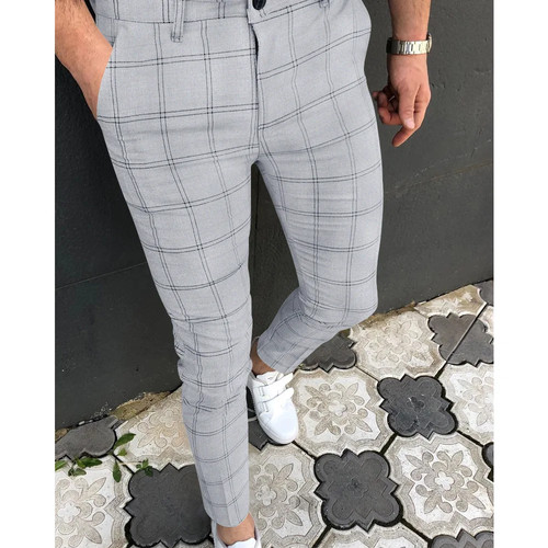 Men Clothing Hot Work Stretch Pants Spring Autumn New Fashion Grey Blue - Picture 32 of 32