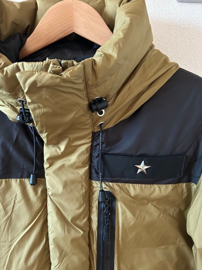 Schott Down Jacket S 2Toneワッペン 軍ミリタリー風コラボ新品 - image 2
