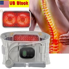 Heating Massage Decompression Belt Lumbar Support for Lower Back Pain Relief USA