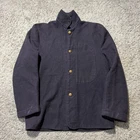 Civil War Reenactment Union Wool Blue Sack Coat Army Button Up Gold Eagles Vtg