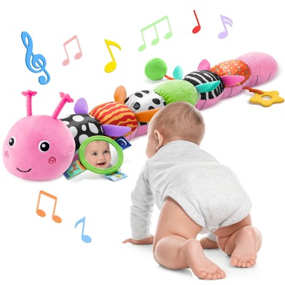 Baby Toys 6-12 Months Music Caterpillar Infant Toys Stuffed Animals 0-3-6 Mon...