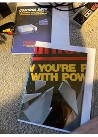 Nintendo NES Lot: Restored Console, 2 Controllers, 6 Games, Poster, Manual 