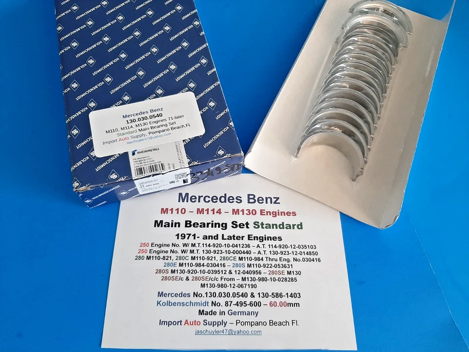 Mercedes Benz M110,M114, M130 71-Later 250, 280, 280C, 280CE, 280E, 280S, 280SE Foto 3 de 4