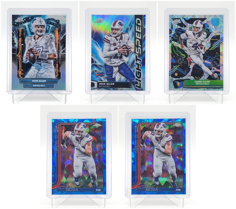 [5] JOSH ALLEN 2025 TOPPS COSMIC CHROME LIGHT SPEED FOOTBALL BILLS Q6608