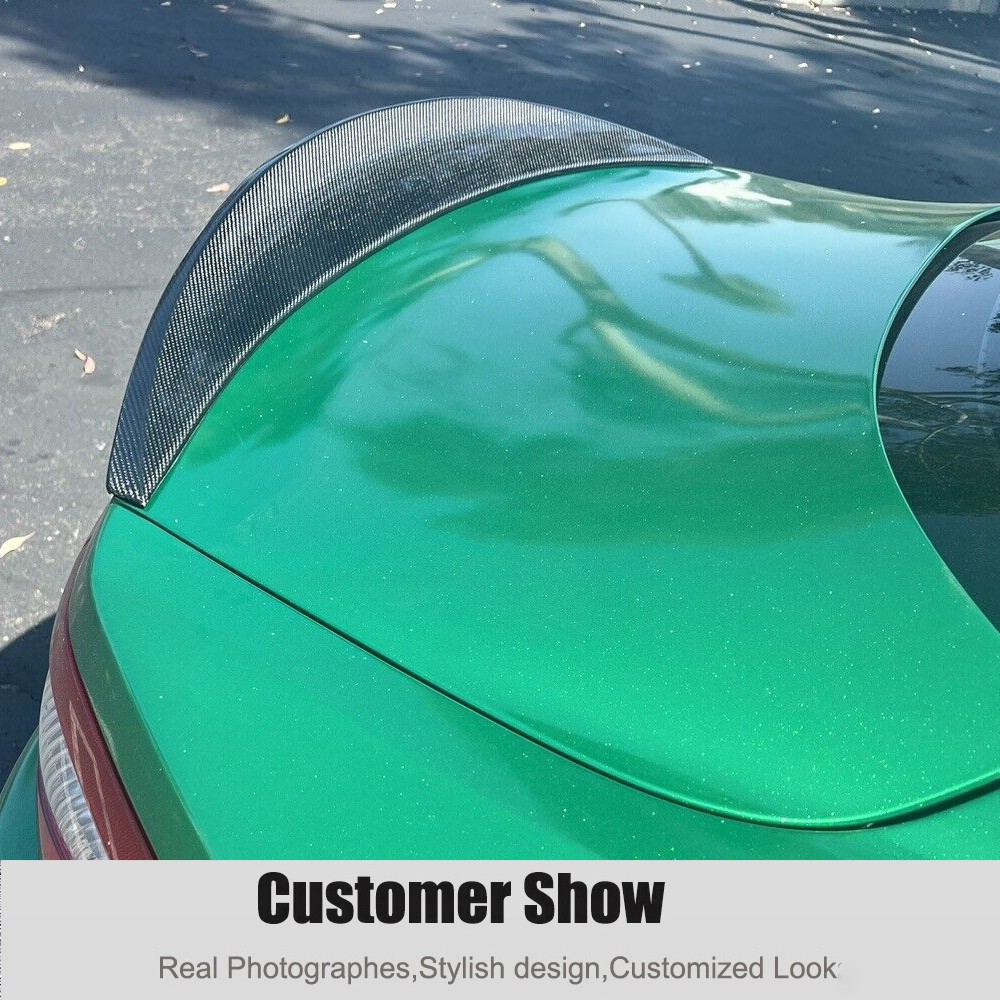 Real Carbon Rear Trunk Spoiler Wing Lip For Maserati GranTurismo Coupe 2012-2014