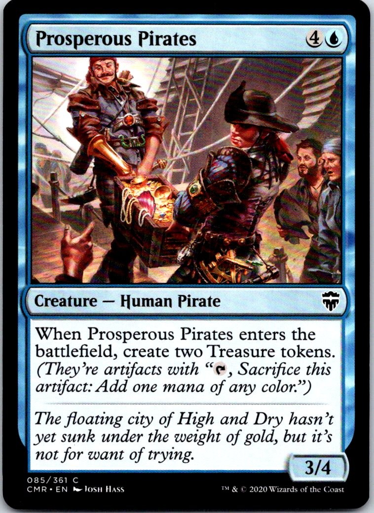 PROSPEROUS PIRATES 85 C COMMANDER LEGENDS MAGIC: THE GATHERING NEAR MINT