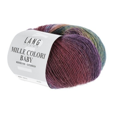 Wolle Kreativ! Lang Yarns - Mille Colori Baby Fb. 53 pink ciel grün 50 g
