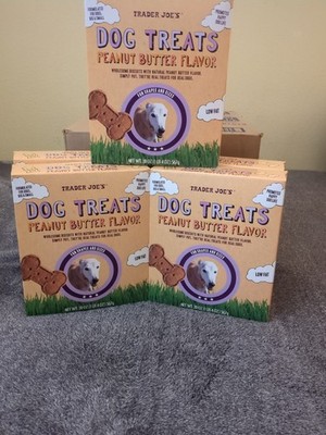(5) Trader ️ Joe's Dog Treats Peanut Butter Flavor For Big & Small Dogs (20 OZ)