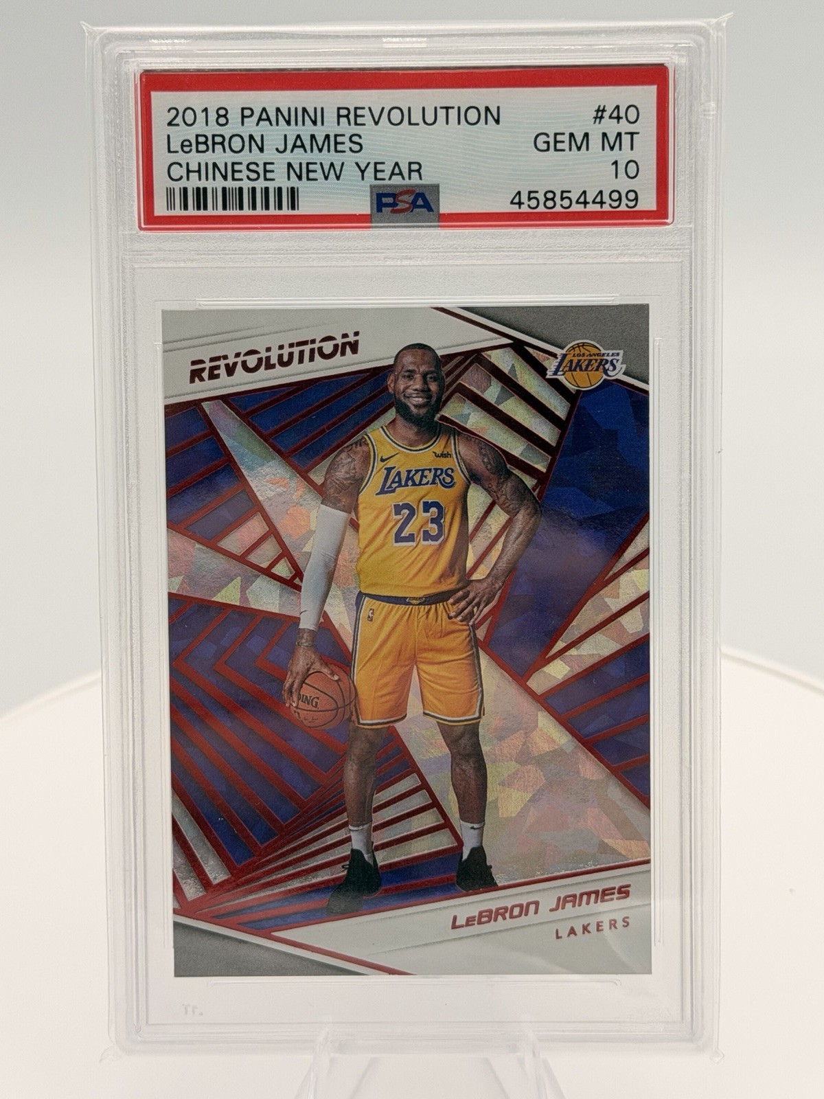 2018-19 Panini Revolution LeBron James #40 PSA 10 Chinese New Year 🧧