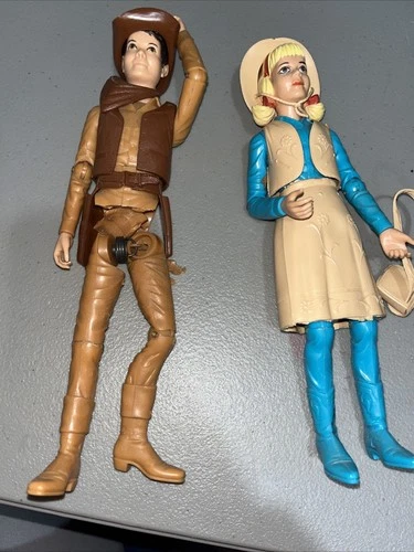 Vintage Marx Jamie West Action Figure Doll Johnny West Son 8.75” And Josie