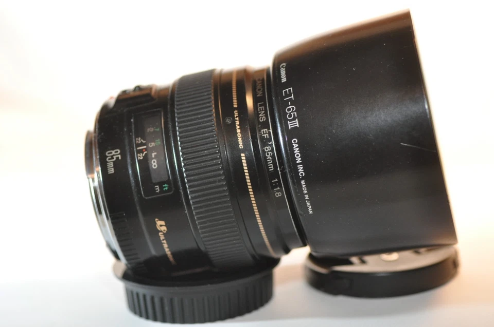 Canon EOS EF 85mm f/1.8 USM IS FX PRIME lens ET-65 for EOS A2 T8 90D 7D 5D 6D 1D - Image 4 of 4