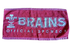 Vintage Brains Beer bar Towel - Welsh Rugby Union Official Sponsor
