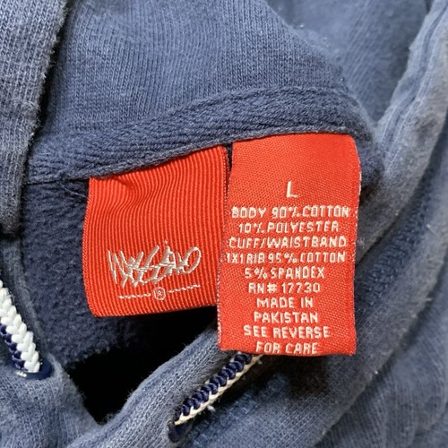 Vintage Mossimo Evolver Series Navy Blue Pullover Hoodie Large Y2K Skater Cyber - Picture 7 of 8