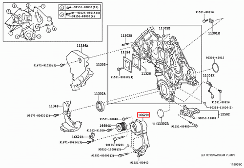 Genuine Toyota LandCruiser VDJ76 VDJ200 1VD 4.5 Diesel V8 Drive Belt Tensioner - Picture 9 of 10