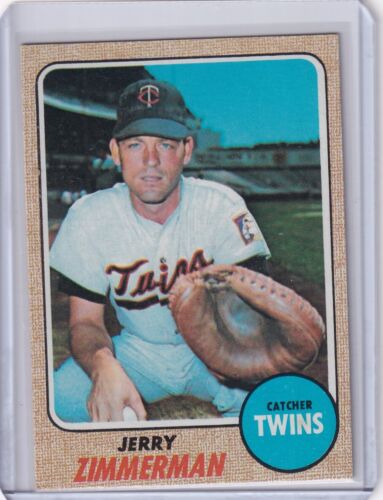 1968 Topps Baseball #181 Jerry Zimmerman - Minnesota Twins - Bild 1 von 2