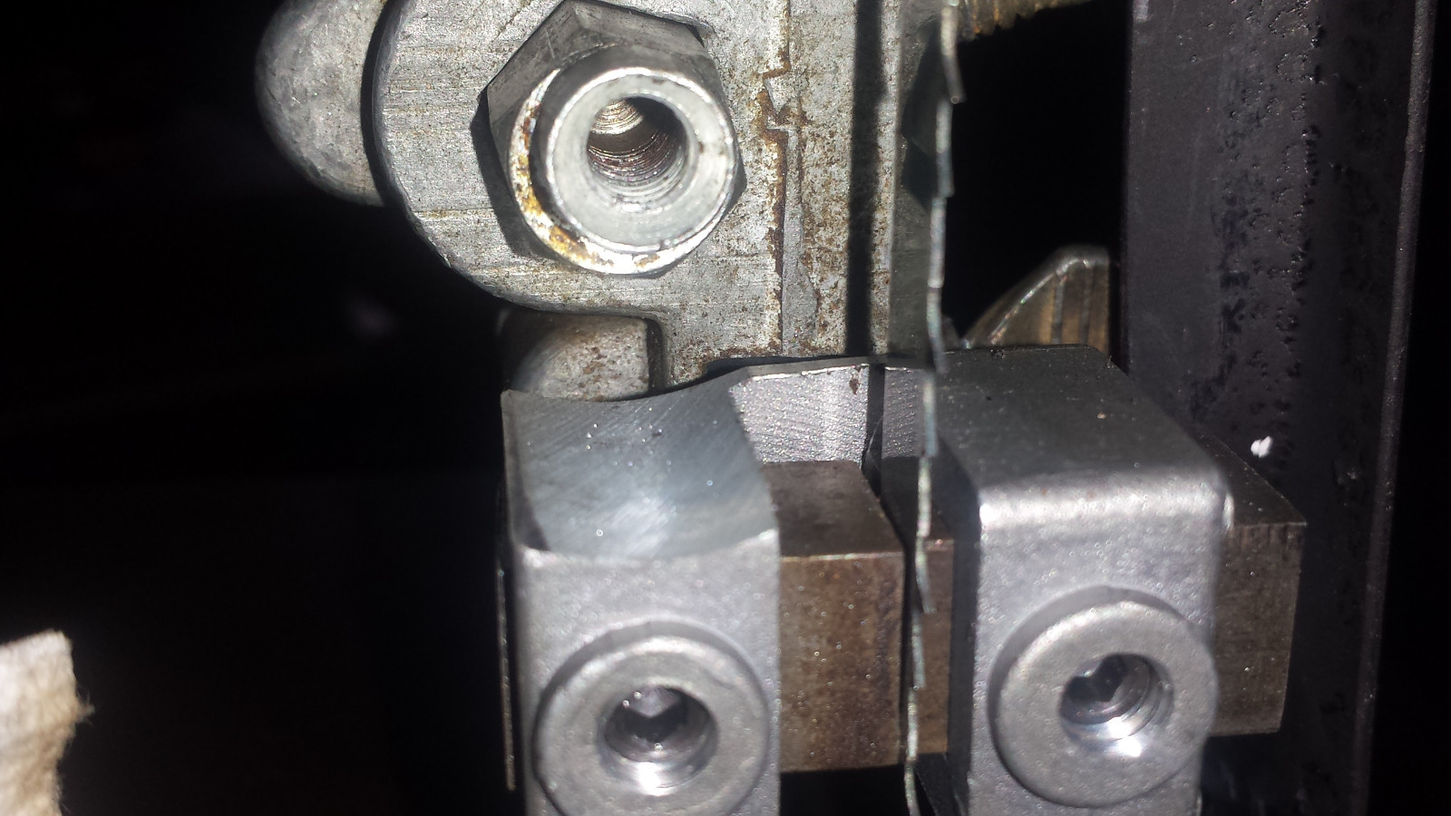 Delta 14" bandsaw thrust bearing shaft w/offset mount & bearing