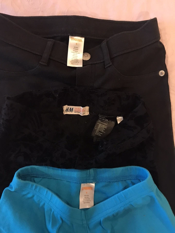 Conjunto de 4 piezas Leggings Pantalones Cortos Gimboree H&M Niñas Talla 9 Foto 3 de 4