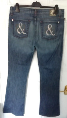 Rock & Republic 31 Boot Cut Jeans Diamante Pockets Y2K Retro Streetwear