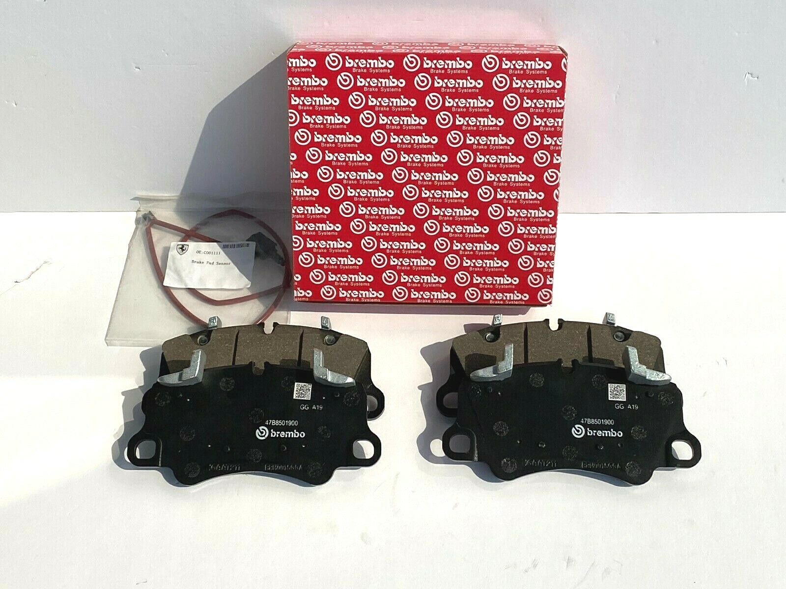 ★ Ferrari 488 GTB/Spider Front Pad + Sensor Kit | OE-Size Fit