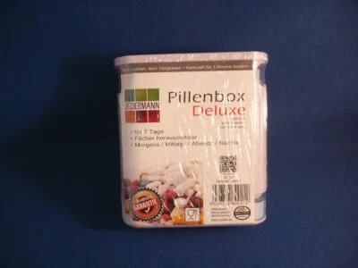 Pillenbox Pillenständer 7-Tage “Deluxe" für Morgens/Mittags/Abends/Nachts !!! - Bild 1 von 2