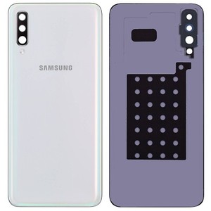 Original Samsung Galaxy A50 A505F Akkudeckel Backcover Rückseite Hinten Weiß Gut