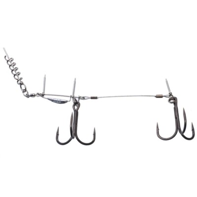 BKK BB Trigger-21 - 3 Größen - Shallow Rig Stinger - Big Bait Hecht Angeln Gummi