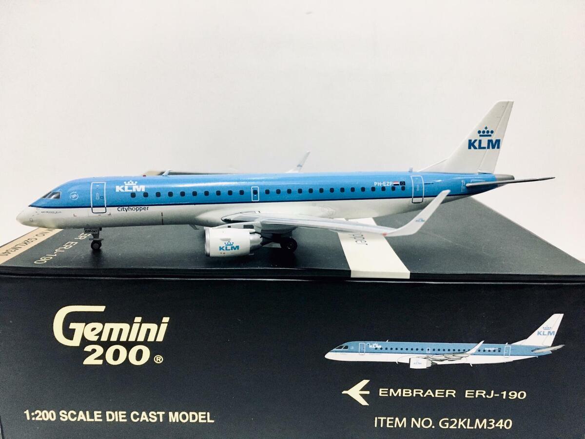 GeminiJets 1:200 KLM Embraer ERJ-190 PH-EZP G2KLM340 | eBay GeminiJets 1:200 KLM Embraer ERJ-190 PH-EZP G2KLM340 | eBay