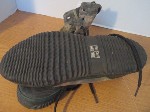 CABELA'S Camoflauge STEEL SHANK CAMO HIGH TOP SHOES~Canvas Upper~Men's 9 - Picture 3 of 5