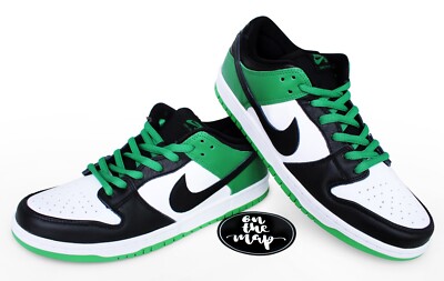 Nike SB Dunk Low Pro Classic Lucky Green Black White UK 12 US 13