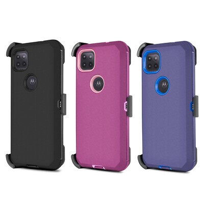 For Motorola One 5G Ace/G 5G Case Shockproof Cover Clip fits Otterbox  Defender