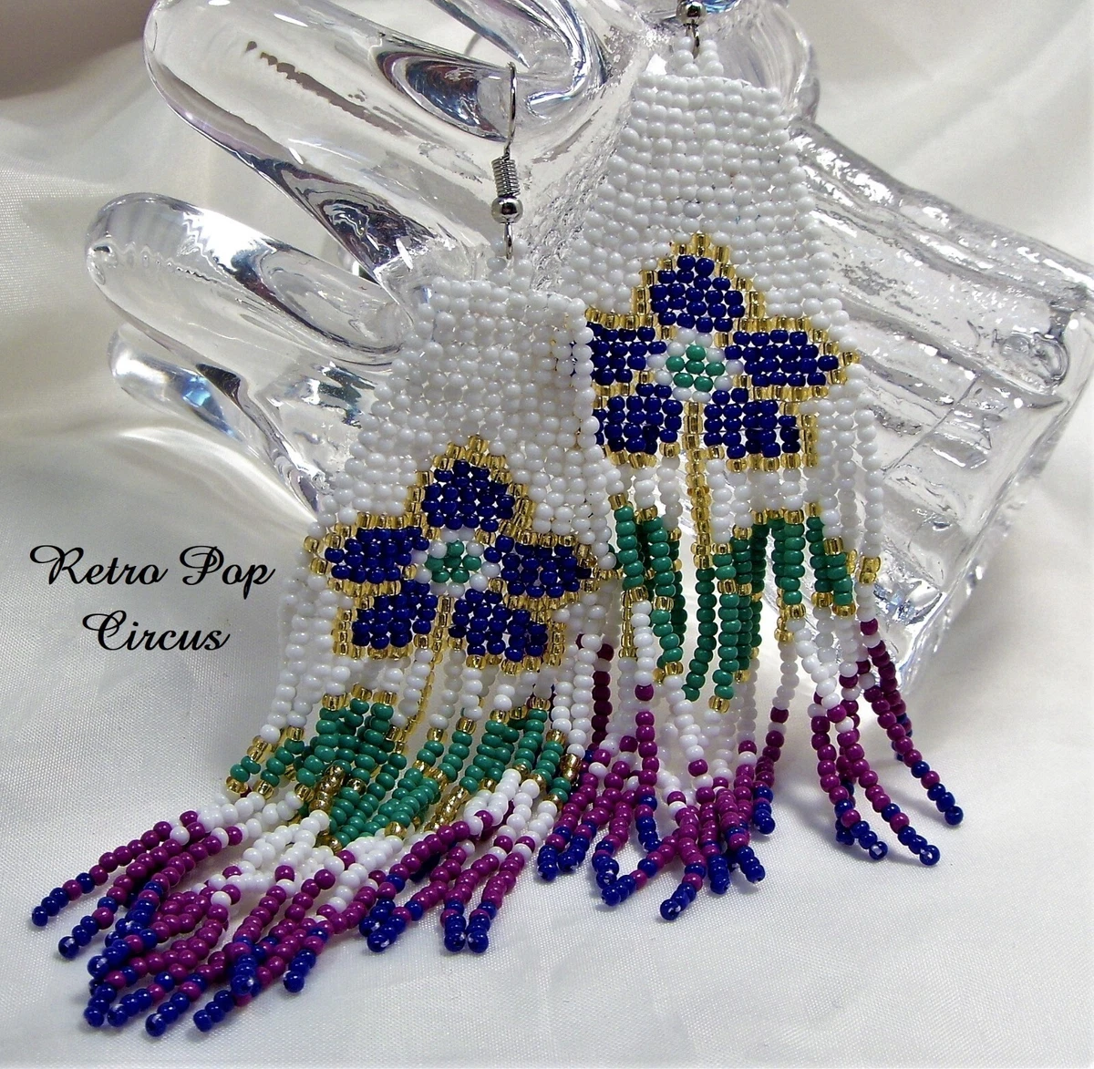 Discover 130+ seed bead flower earring patterns seven.edu.vn