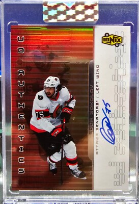 Egor Sokolov 21/22 Upper Deck Clear Cut Rookie IONIX UD Authentics Auto UA-ES