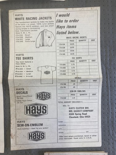 Vintage KAR Schiefer Thrush Hays K-D Mr Gasket Mallory Delta Parts Literature - Picture 11 of 18