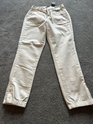 Marks And Spencer Cream Trousers With Zip Size 12 BnWT