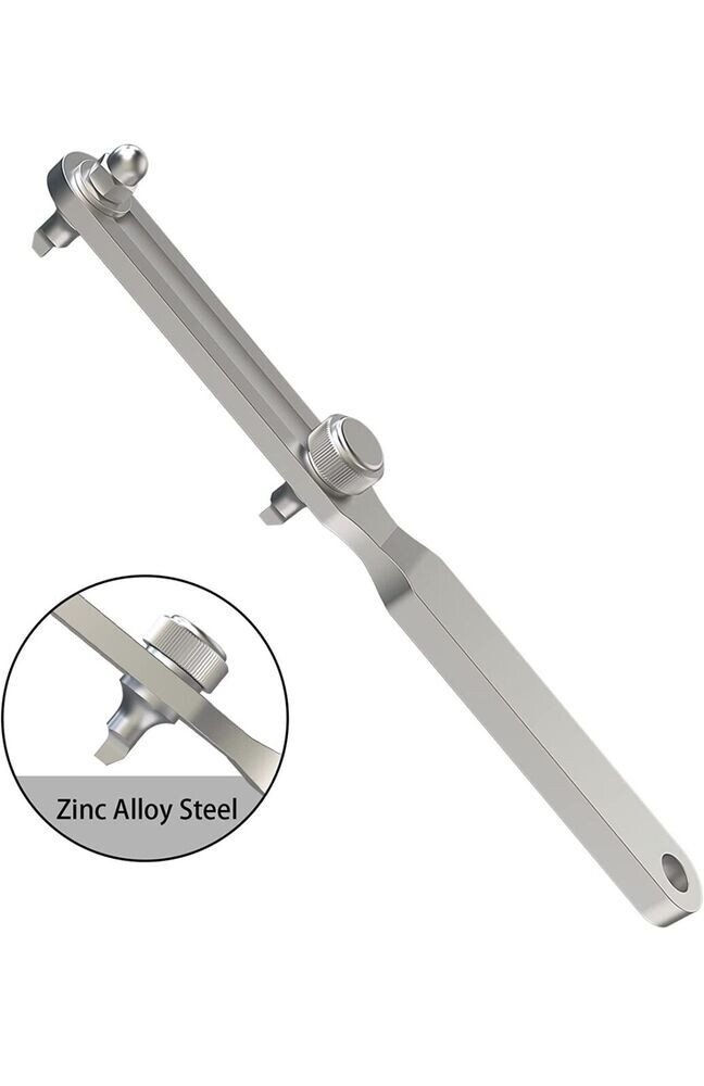Adjustable Watch Back Case Opener Remover Large Wrench Tool For