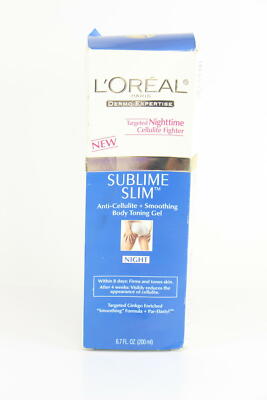 2 PACK LOreal Sublime Slim AntiCellulite Smooth Body Toning Gel Night 6.7oz U60B