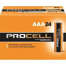 Duracell Procell Alkaline Battery, AAA, 24 Pack