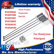 4Pc W10780048 Washer Suspension Rod Kit For Whirlpool Kenmore PS11723157 1878257