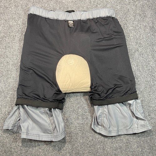 REI Shorts Mens Extra Large Silver Grey Belted Adjustable Waist Padded Ten Inch - 第 12/12 張圖片