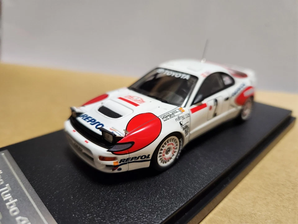 HPI TOYOTA CELICA TURBO 4WD #2 1992 MONTE CARLO 8003 1/43 - Image 4 of 4