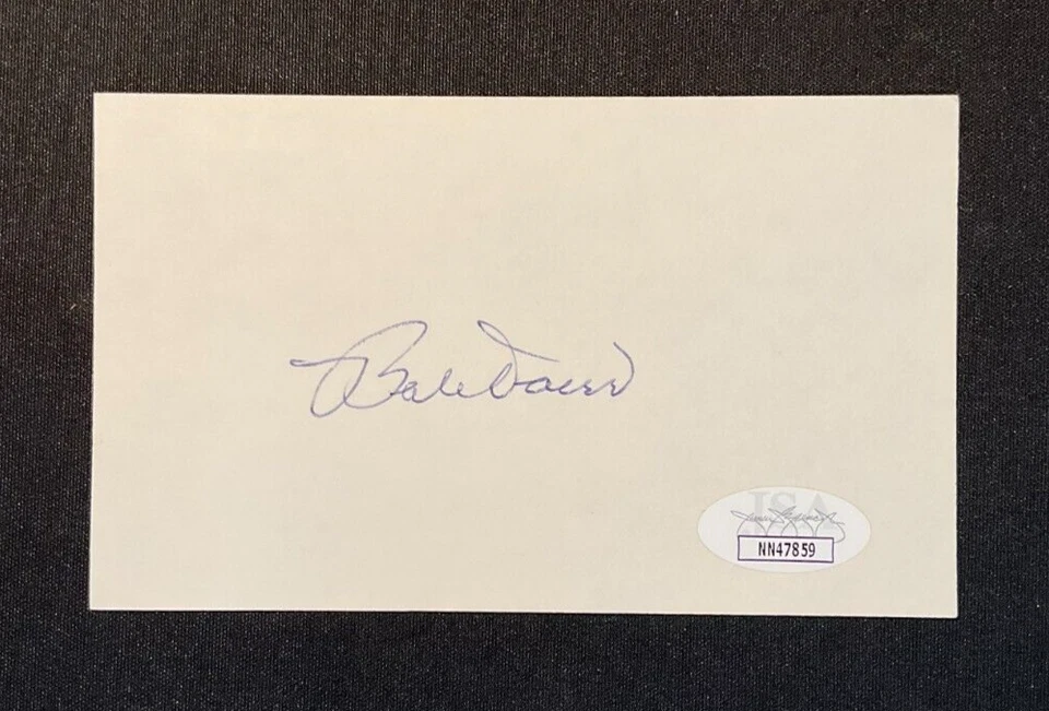 Bobby Doerr Signed Index Card JSA Certified w/COA Boston Red Sox HOF (d.2017)! - Image 2 of 3