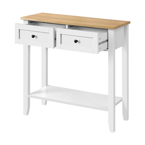 NNEED Console Table Hallway 2 Drawers Display Shelf - Picture 6 of 7