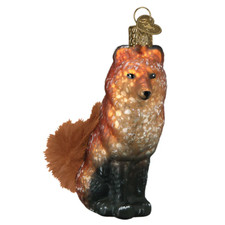 Old World Christmas Vintage Fox Ornament w