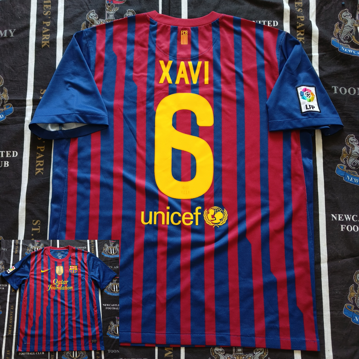 11/12 NIKE × Barcelona Home Game Shirts Barcelona 11/12 • Home Shirt *Player Issue* • L – Real