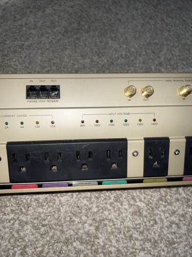 TrippLite HTPowerBar10 Surge Protector 10 Outlets Phone Fax Modem Cable In/Out - Picture 5 of 9