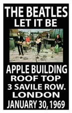 BEATLES REPLICA 40thANNIVERSARY ROOF TOP CONCERT POSTER