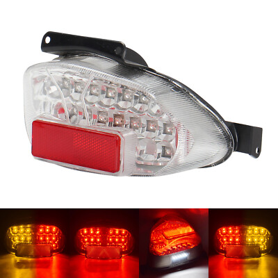 （ma）5月1日 Clear Chrome LED Integrated Taillight For SUZUKI GSX-R 600 750 01