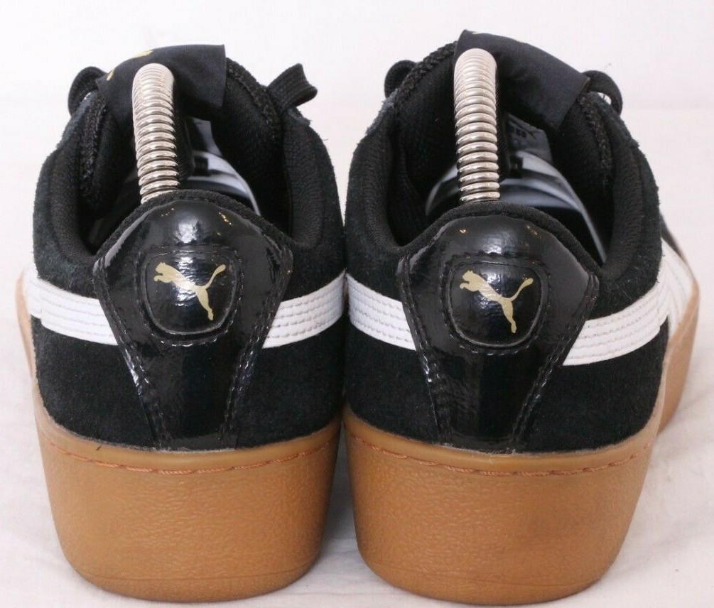 Puma 363287-10 Vikky Platform Black suede Leather Sneaker