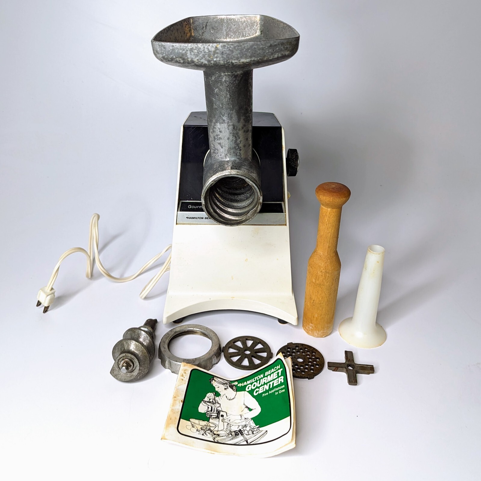 Hamilton BEACH MEAT GRINDER SAUSAGE MAKER MODEL 2233 TESTED (w/ Video